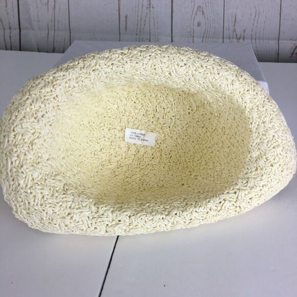 Womens Summer Prairie Ivory Roll Up Hat Country Style - Picture 6 of 7